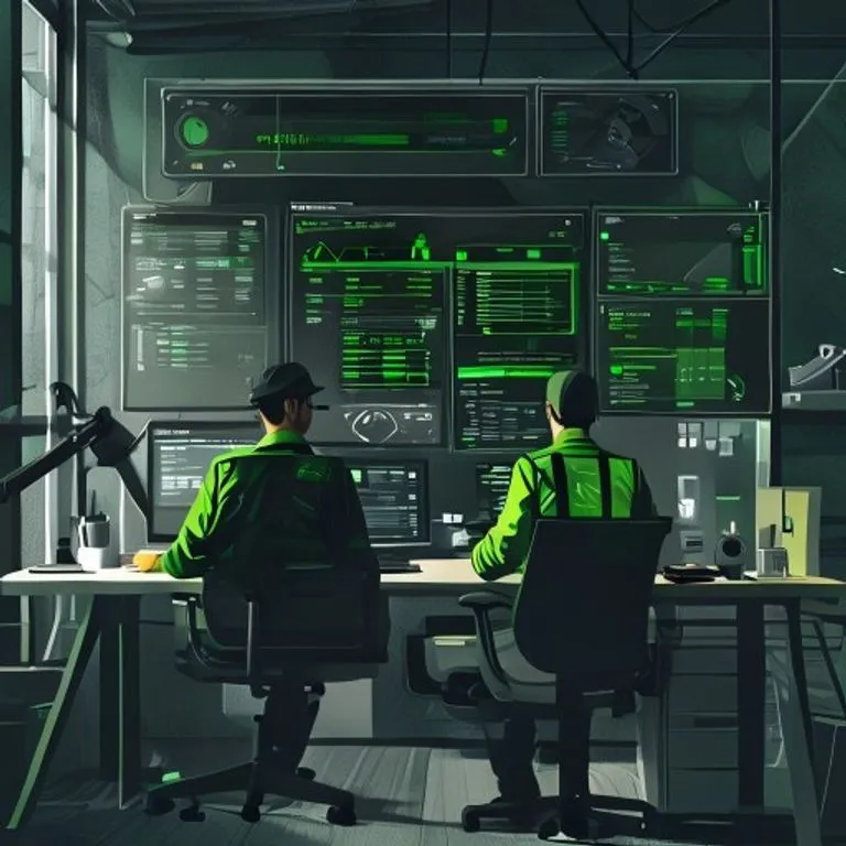 Illustration eines Büroarbeiters, der ins Handwerk wechselt